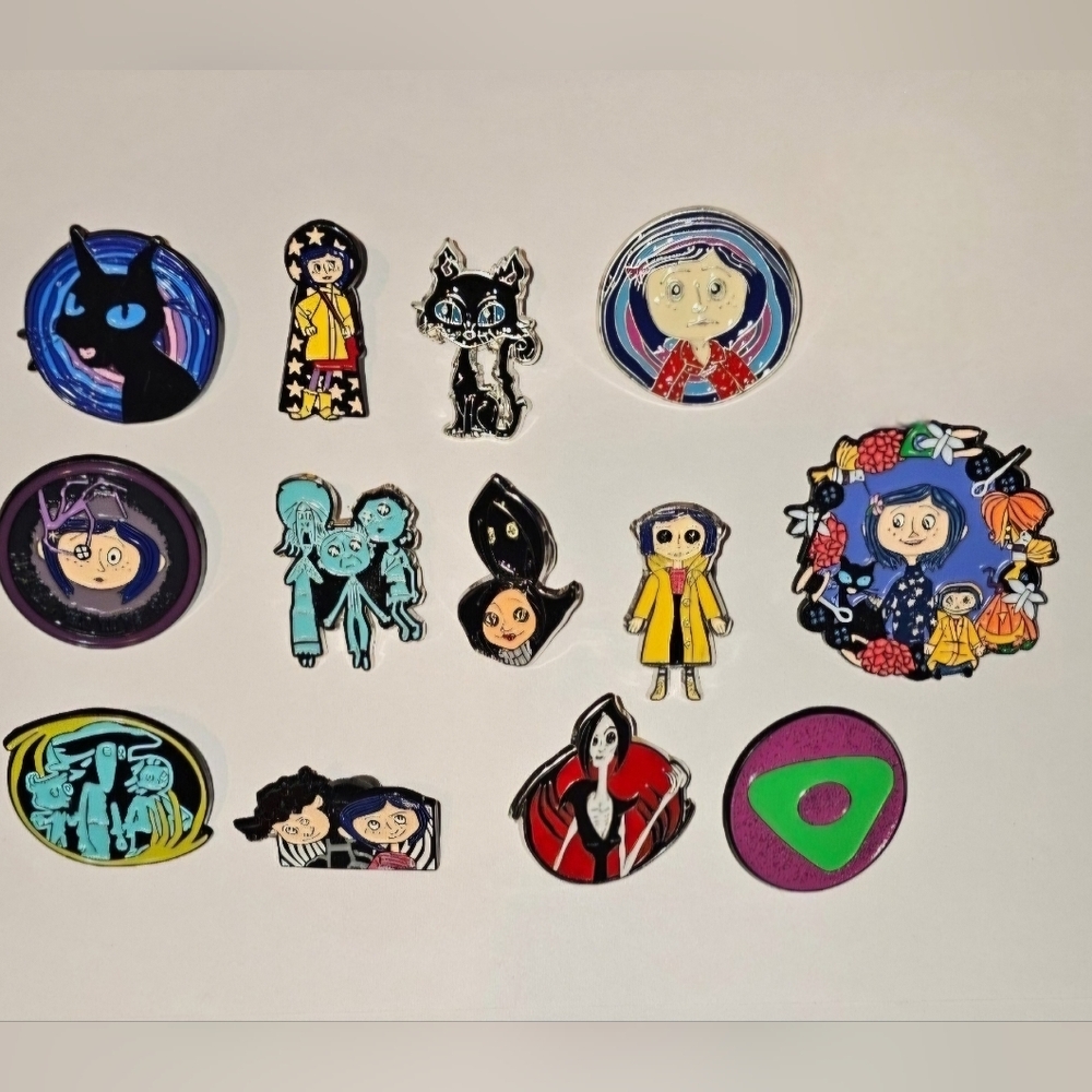 Brand New! Coraline Enamel Pin Lot
